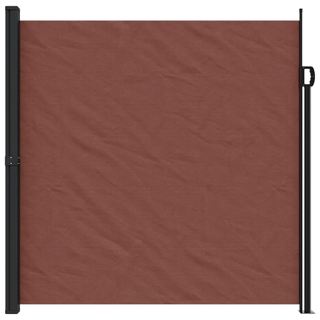 Tenda da Sole Laterale Retrattile-Tenda parasole per balcone per giardino Marrone 200x600 cm 537451