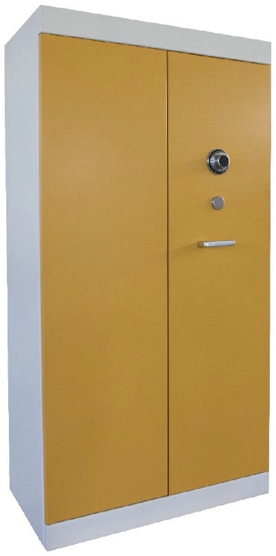 Armadio componibile di metallo blindato certificato in classe S1 spessore 30/10 cm. 100x50x200h