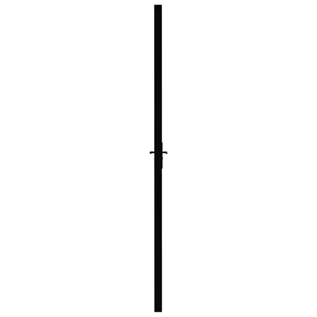 Porta da Interno ESG Vetro e Alluminio 93x201,5 cm Nera 151204