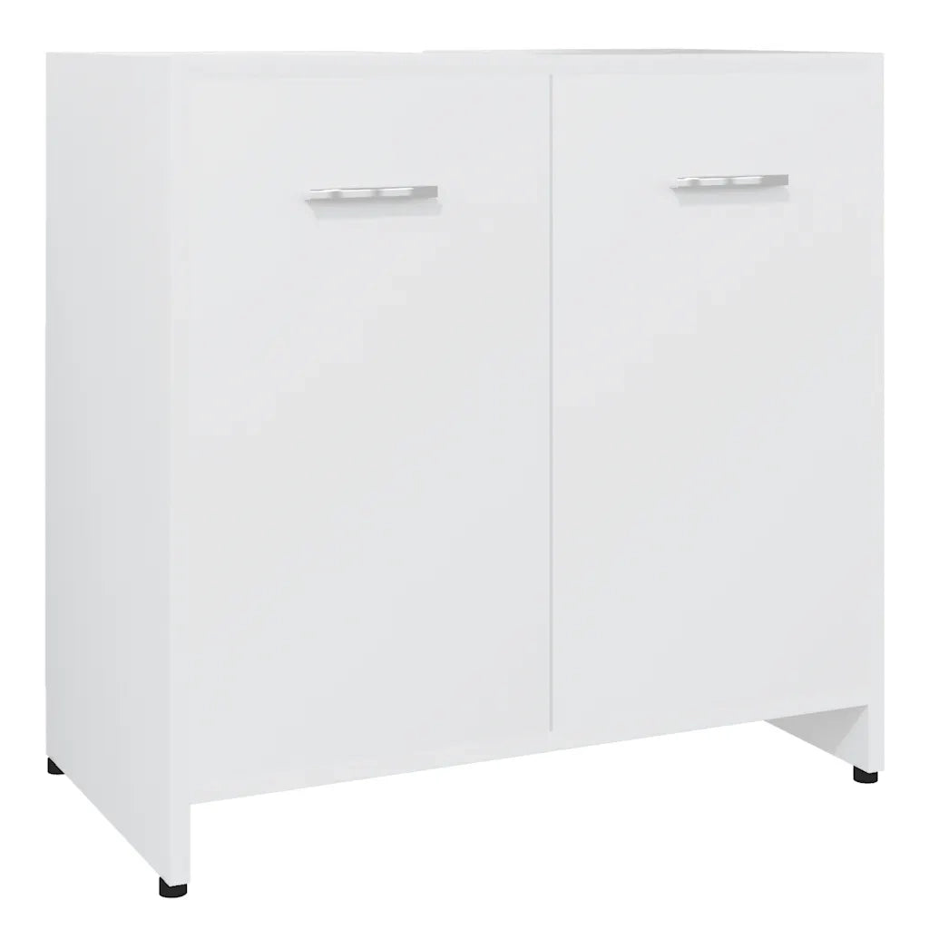 Armadio da Bagno | Mobile da Bagno Bianco 60x33x61 cm in Legno Multistrato