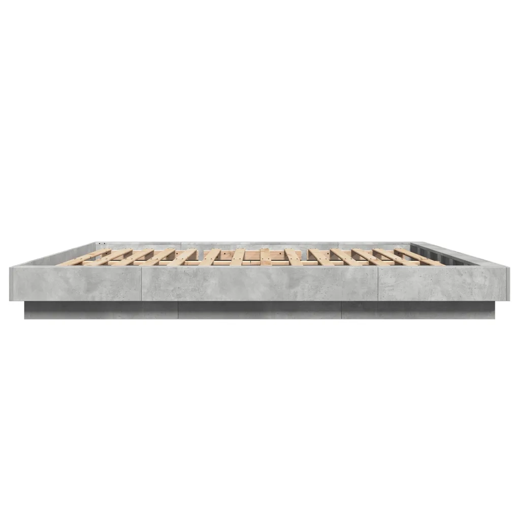 Giroletto-Struttura Letto Grigio Cemento 180x200 cm in Legno Multistrato 512513