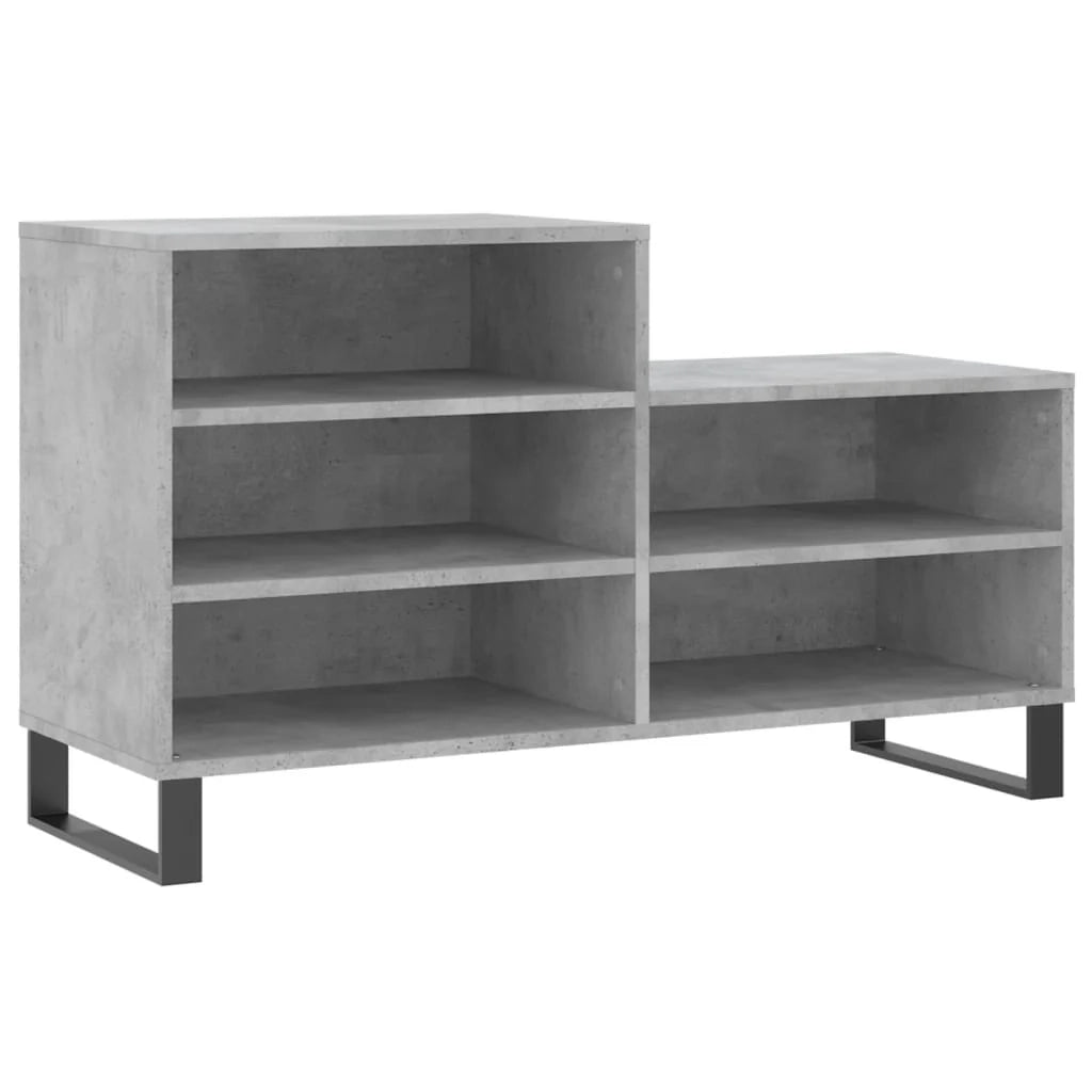 Scarpiera mobile contenitore per scarpe mobile per ingresso/corridoio/soggiorno 102 x 36 x 60 cm legno ingegnerizzato grigio 02_0021798