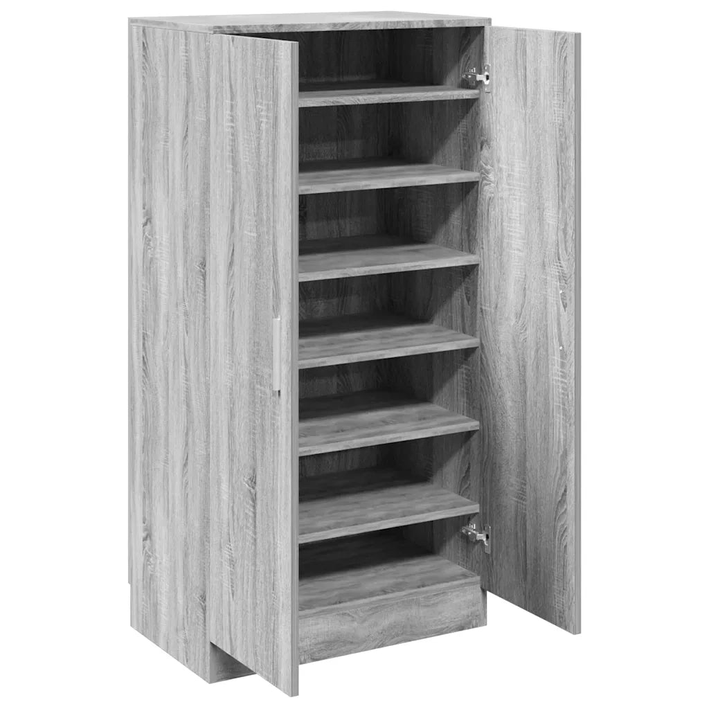 Scarpiera Grigio Sonoma 55x35x108 cm in Legno Multistrato 342669