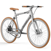 SHARP MILANO (BK-RS08E-S) CITY E-BIKE (ARGENTO METALLIZZATO) - BICICLETTA ELETTRICA - RUOTE 28"" KENDA - MOTORE 250W 36V - BATTERIA  36V 7AH CERTIFICATA - TELAIO IN ALLUMINIO - AUTONOMIA FINO AD 80KM - CINGHIA IN CARBONIO - FRENI A DISCO IDRAULICI