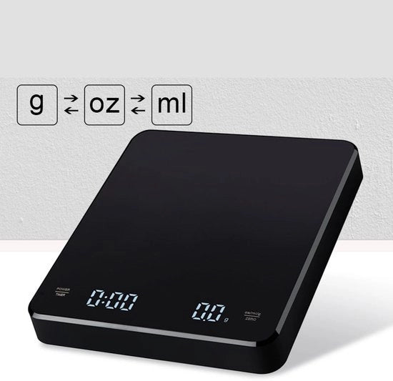 Ponderatore caffè elettronico da 3 kg bilancia da cucina con temporizzazione precisa a 0,1 g