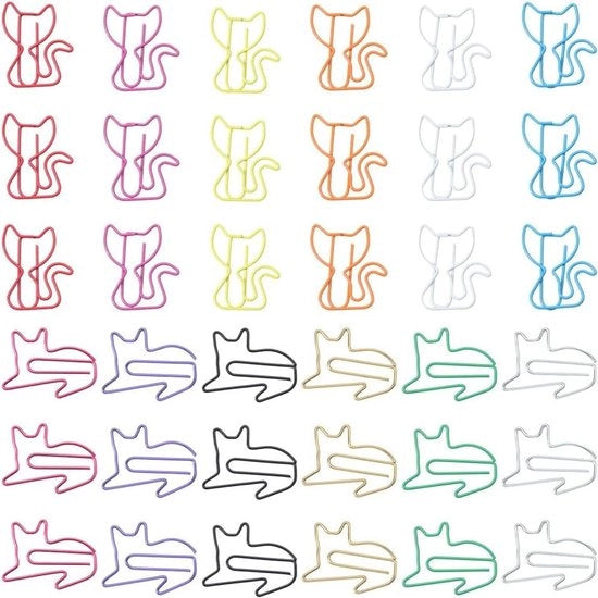 Clip per catalogo Allecto plus, forma quadrata, clip per fogli, clip per organizzatore - 100 pezzi