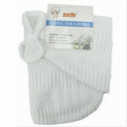 Trade Shop - Cuffia Asciugamano Shampoo Bagno Doccia Asciuga Capelli Fiocchetto Bianco 79630 -