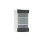 Vicco Mobile da cucina in vetro Antracite casa di campagna 40 cm