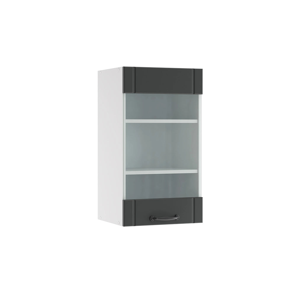Vicco Mobile da cucina in vetro Antracite casa di campagna 40 cm