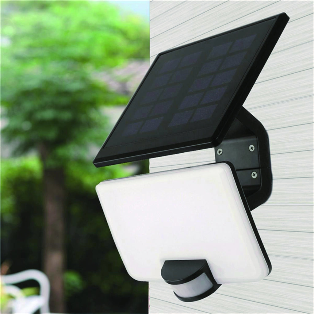 Suprema PROIETTORE SOLARE CON PANNELLO ORIENTABILE, 82 led, 8 watt,  40-800 lumen, luce naturale