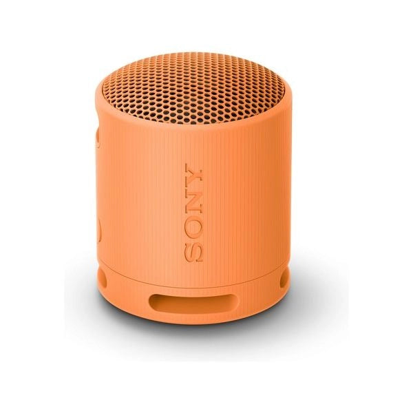 Sony srs-xb100 - speaker wireless bluetooth, portatile, leggero, compatto, da esterno, da viaggio, resistente ip67 impermeabile e antipolvere, batteria da 16 ore, cinturino versatile, chiamate in vivavoce – arancio - SRSXB100D CE7