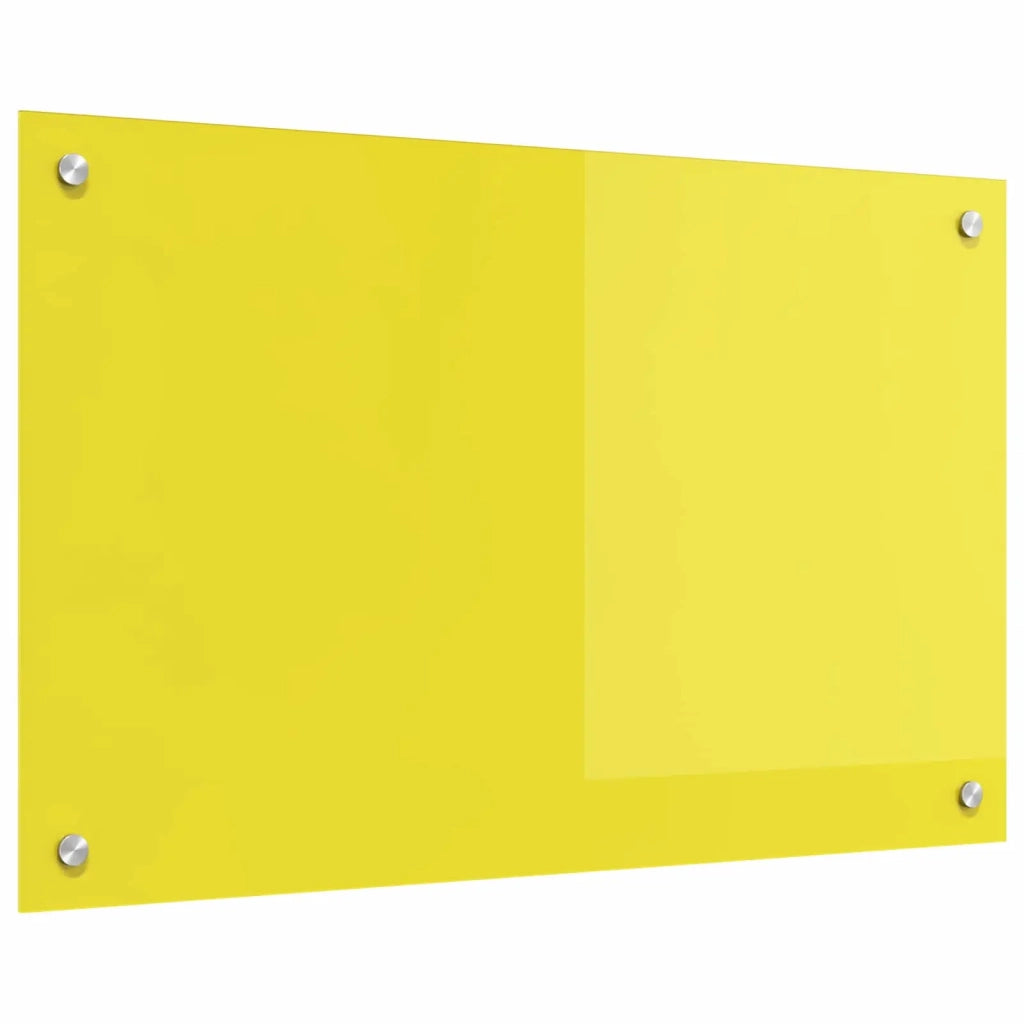 Schienale da cucina Giallo 80 x 50 cm vetro temperato 42001254
