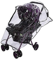 Set di protezione per passeggini - trasparente PVC - disegno respirabile - chiusura a strisce - 55x75x40 cm - protezione completa