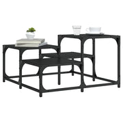 Tavolino da Salotto-Tavolino da soggiorno-Tavolo Nero 68x68x40 cm in Legno Multistrato