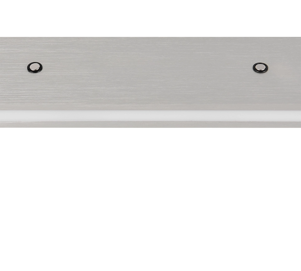 Lampada a sospensione LED bi-emissione, metallo, acciaio, L110 cm, Graham