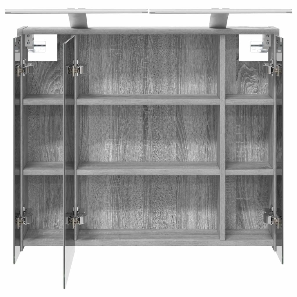 Mobiletto per specchio da bagno Grigio Sonoma 889180