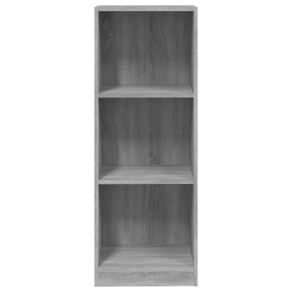 Libreria 3 Ripiani Grigio Sonoma 40x24x109 cm Legno Multistrato 819255