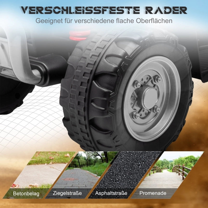 Quad elettrico per bambini, velocit¨¤ massima 2,8 km/h, fari a LED, per bambini da 1,5 a 3 anni, colore nero, dimensioni: 65,5 x 38,5 x 43,5 cm.