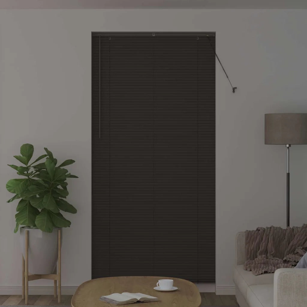 Tendaggi a Veneziana | Tenda a lamelle Grigio scuro 220 x 105 cm Alluminio