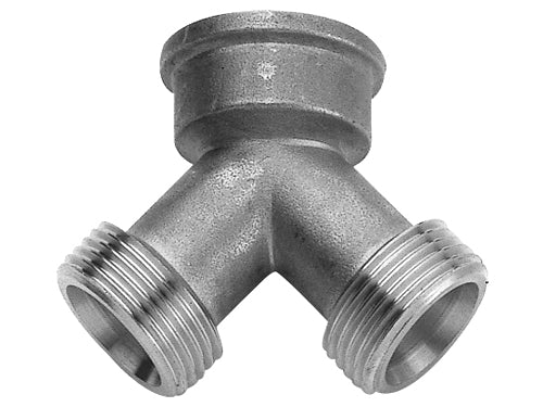 Raccordo a y in ottone cromato