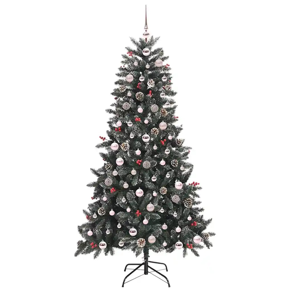 Albero di Natale artificiale con 300 LED Verde 180 cm 3395882
