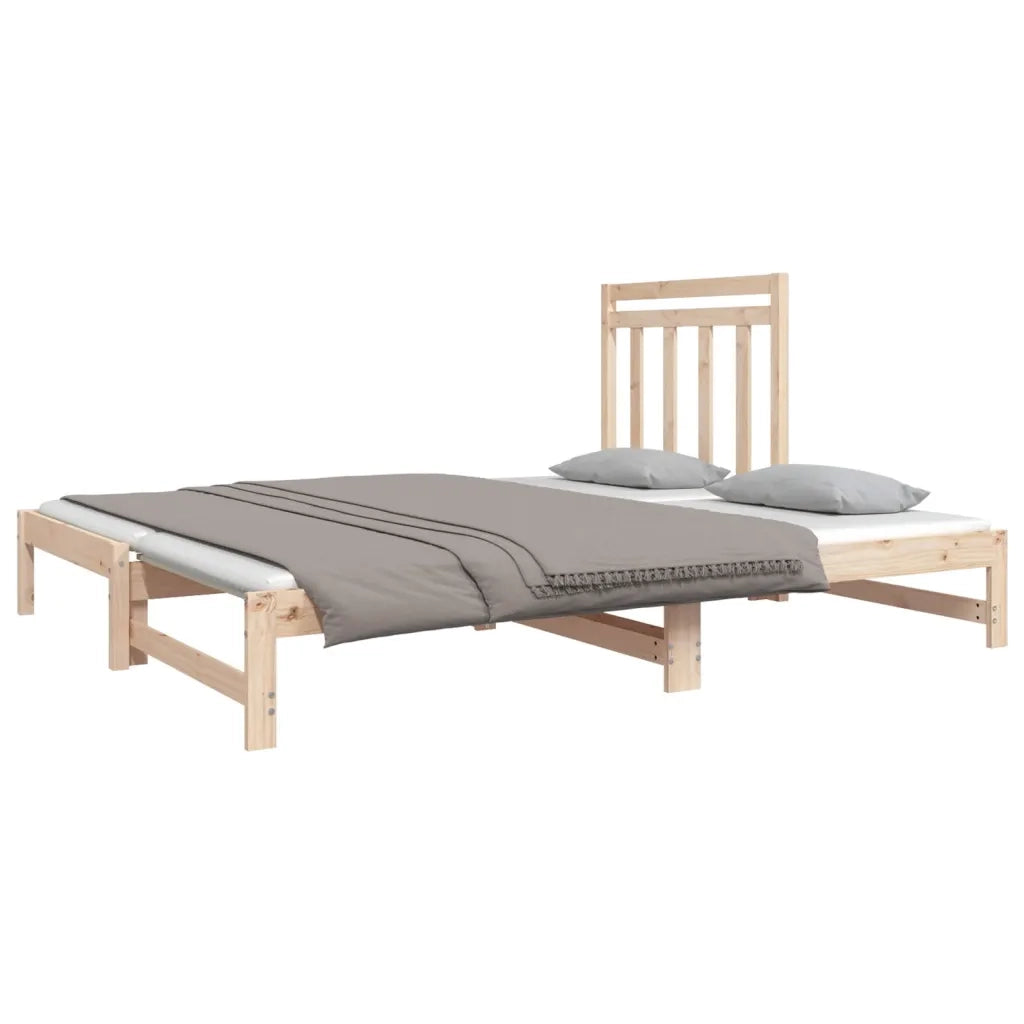 Dormeuse Estraibile 2x(90x190) cm Legno Massello di Pino cod mxl 34240