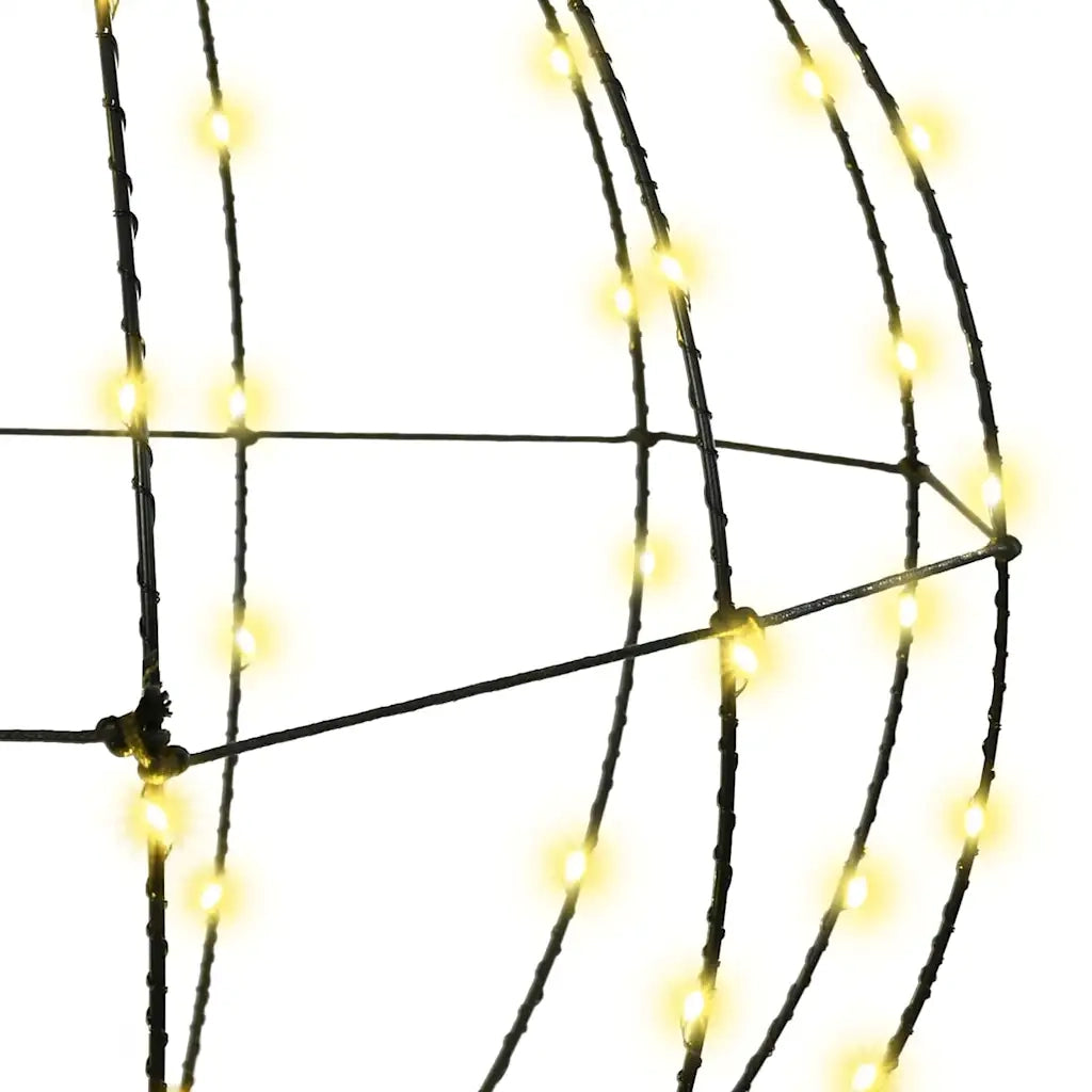 Palla con 96 LED Bianco caldo 31,5 x 31,5 x 32 cm Metallo 42019105