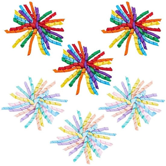 Set di strisce di decorazione 6 pezzi - strisce autoadesive - set di strisce con crinolina - strisce per decorazione - set di strisce per regalo - accessori di decorazione - set di strisce per regalo con crinolina