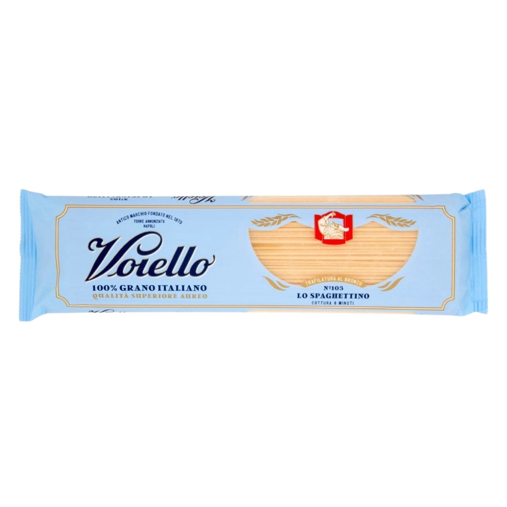 Voiello lo spaghettino n. 103 pasta trafilata al bronzo confezione da 500 grammi