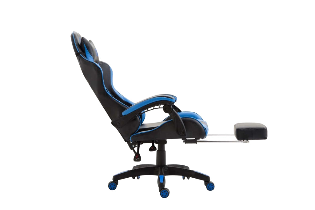 Poltrona gaming IGNITE in similpelle Nero/blu