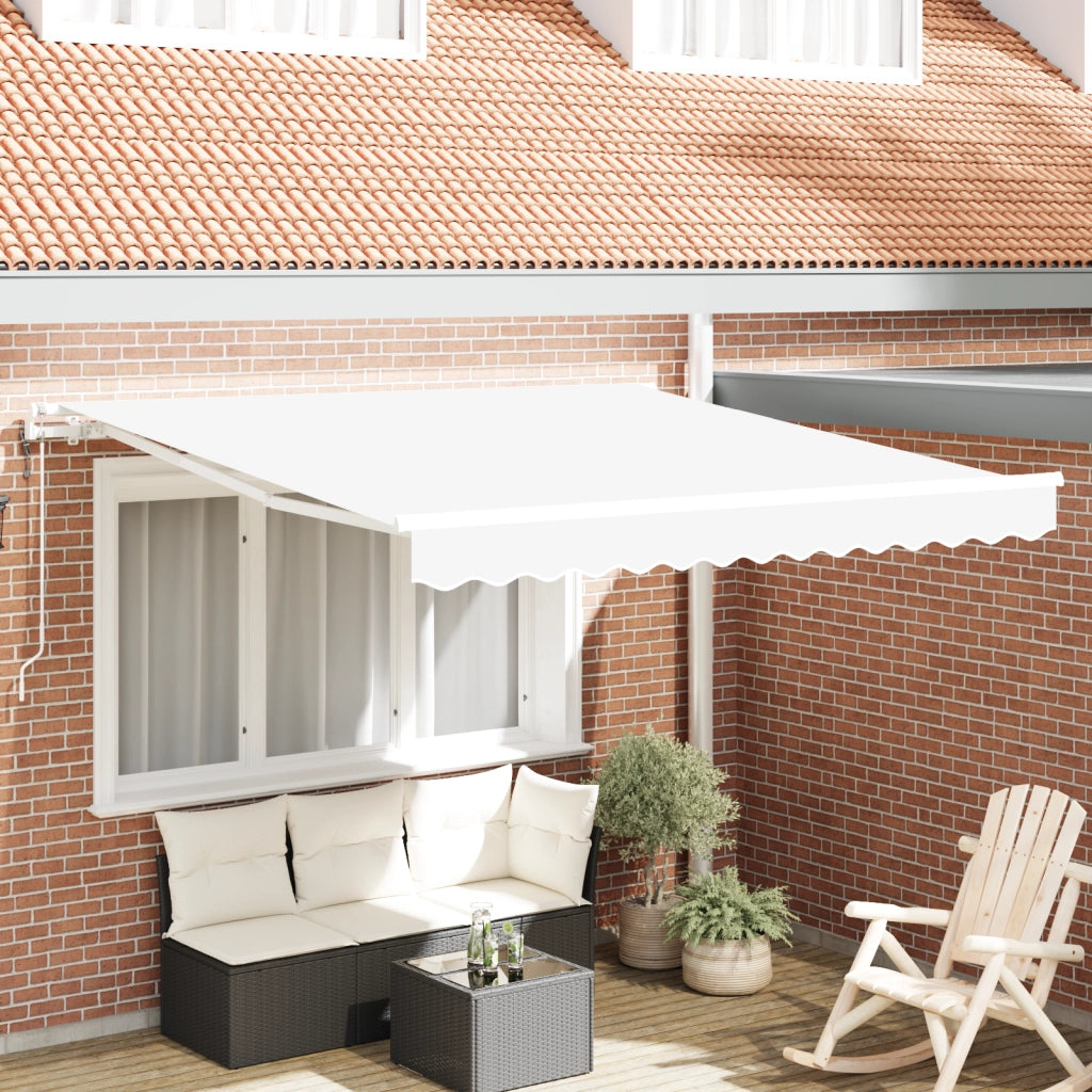 Tenda Retrattile Automatica  Bianca 350x250 cm