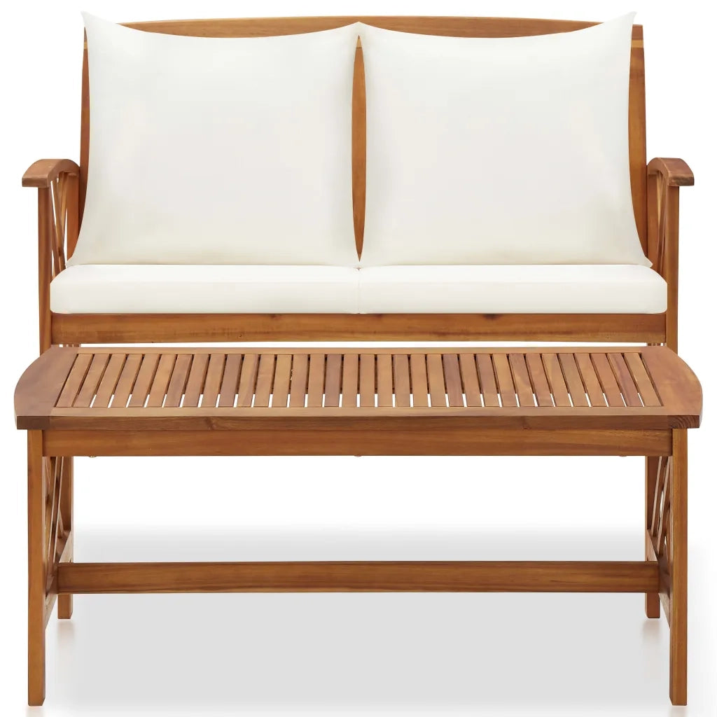 Set Divani da Giardino 2 pz con Cuscini in Massello di Acacia cod mxl 43201