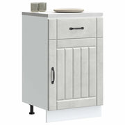 Base da Cucina Lucca Grigio Cemento in Legno Multistrato 853721