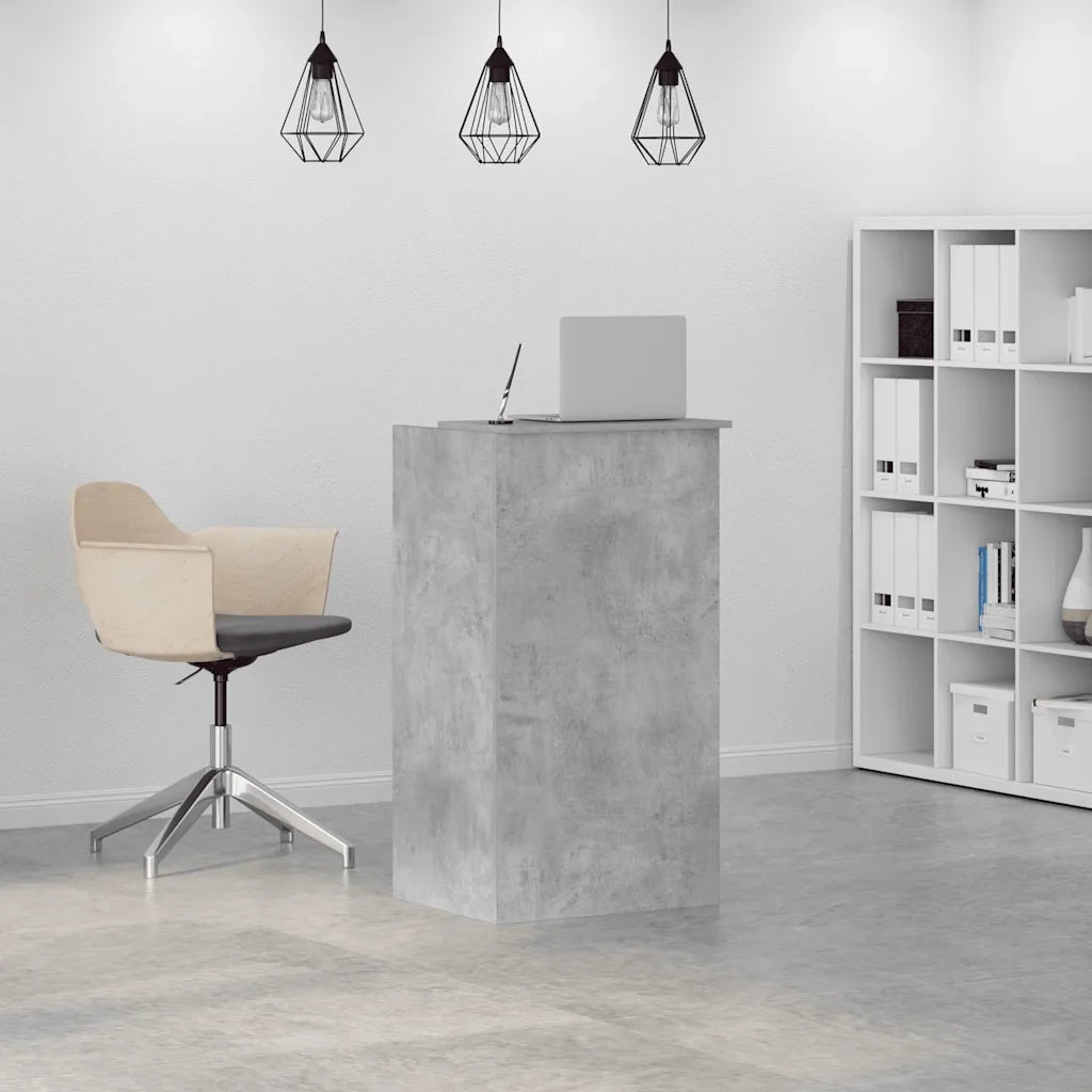 Banco Reception Grigio Cemento 55x50x103,5 cm Legno Multistrato 859018