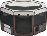 Recinzione per Animali in Oxford 600D 1168 x 1168 x 584 mm Box per Animali con 8 Pannelli in Tessuto Box Ripiegabile per Esterno Ideale per Cani Conigli Gatti e Simili