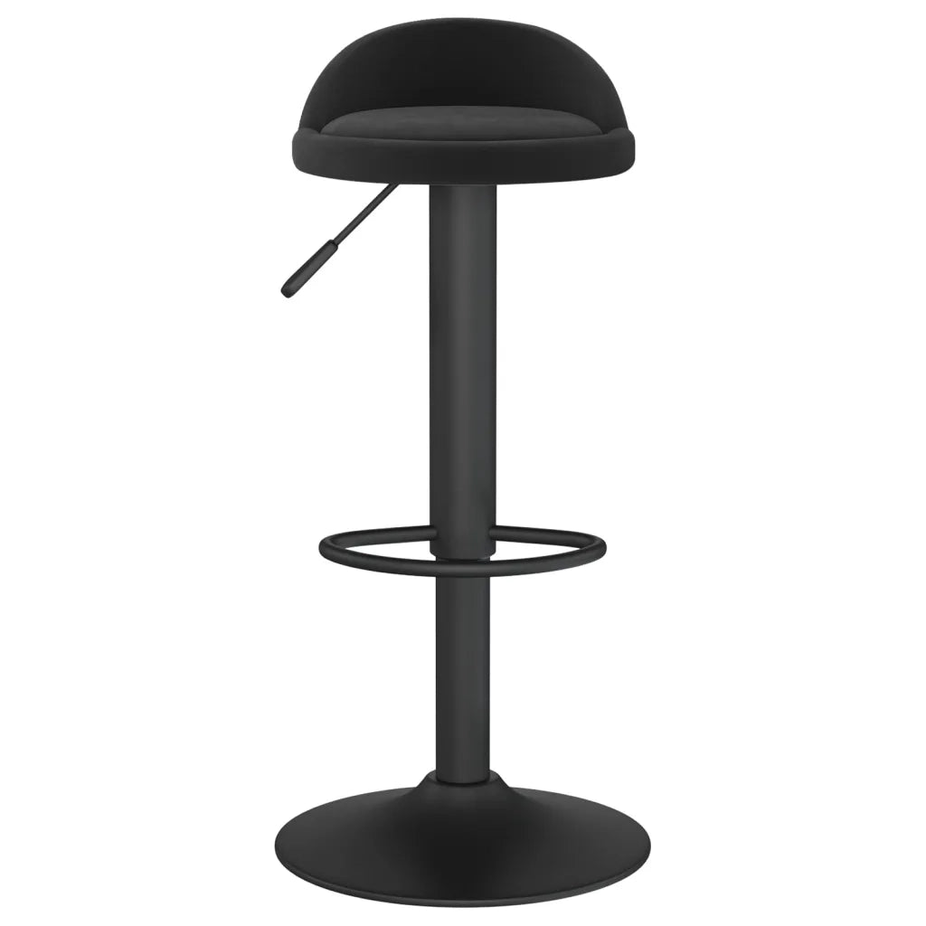 Sgabello da Bar Nero in Velluto 333587