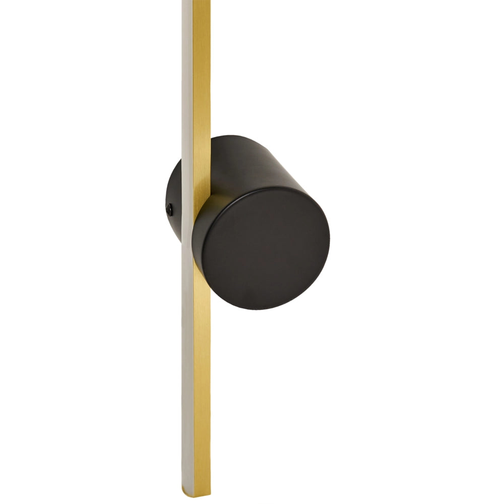 Lampada da parete a LED Oro Alluminio Nero Ferro Base 90 cm Luce Illuminazione Camera da letto Soggiorno Design Moderno