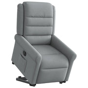 Poltrona Reclinante Alzapersona Elettrica Grigio Chiaro Tessuto 3303334