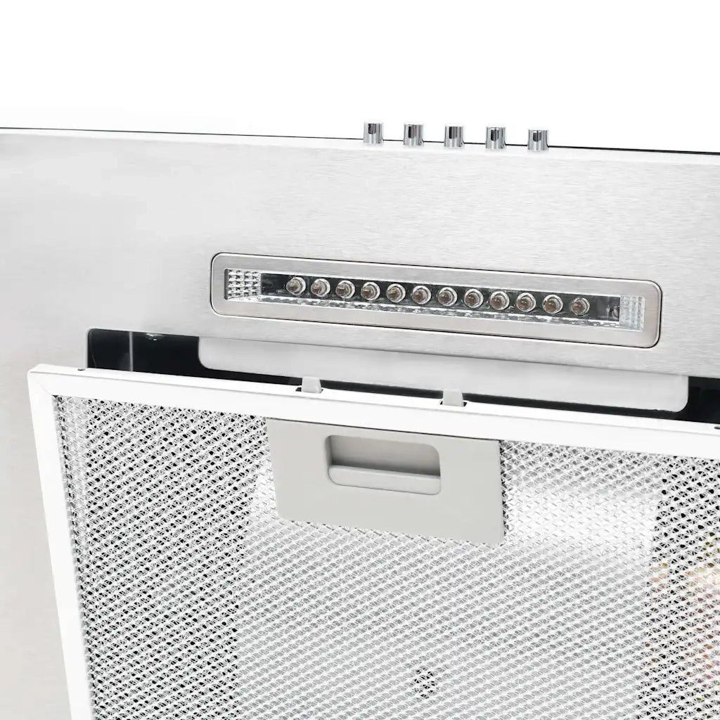 Cappa Aspirante a Muro 60 cm Acciaio Inossidabile 756 m³/h LED 50667