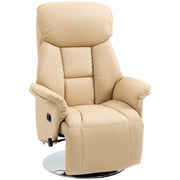 Poltrona Relax Massaggiante Reclinabile ¨C Zephmum ¨C Beige Similpelle 78x80x109
