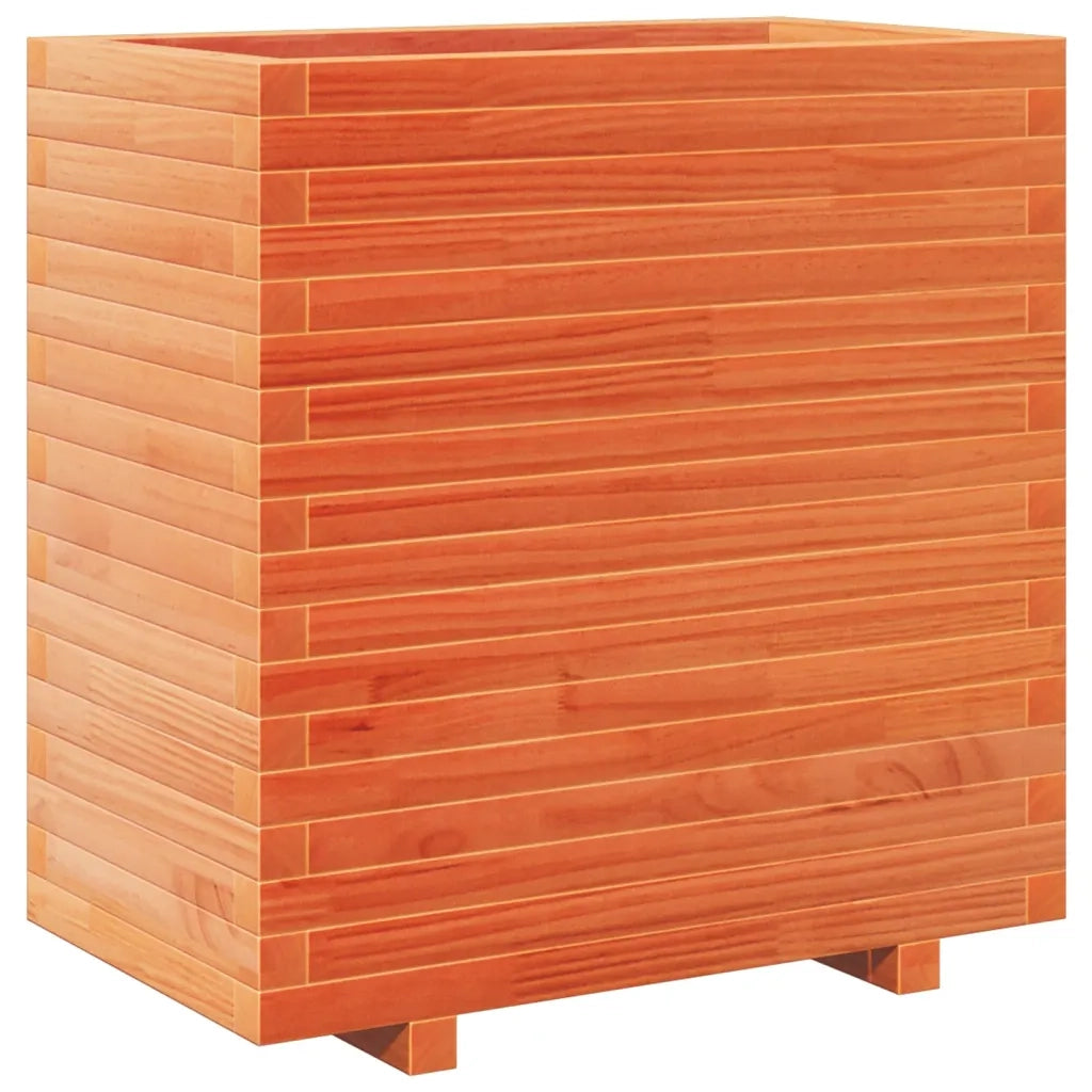 Fioriera Giardino Marrone Cera 70x40x72,5cm Legno Massello Pino 3282591