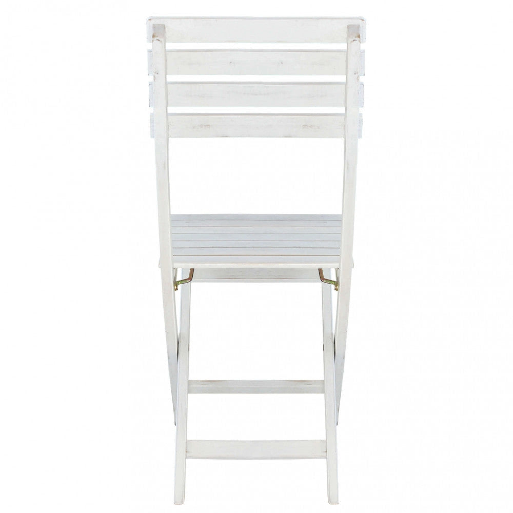 Sedia da Giardino Dalila 36x53x87 h cm in Legno Bianco