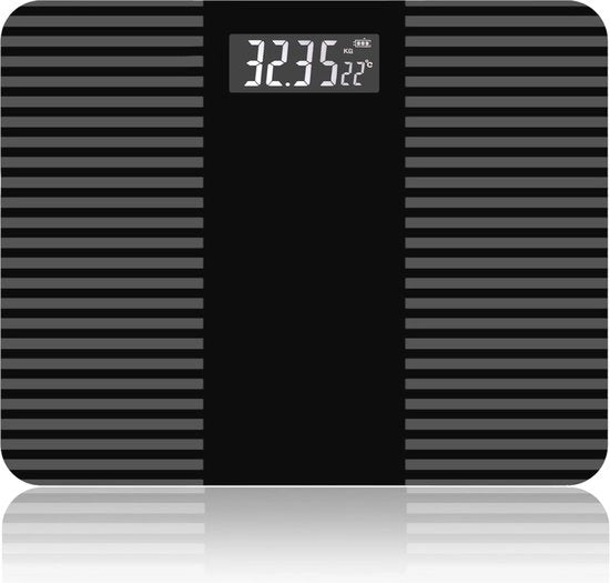 Pesa Elettronica Digitale con Funzione di Lingua Francese e Display LCD – Vetro Resistente, Antiscivolo | Massimo 180 kg
