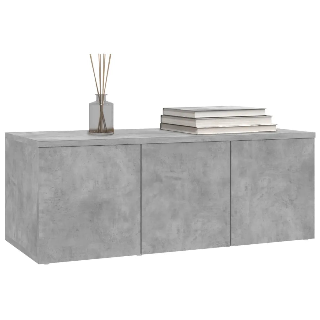 Mobile Porta TV Grigio Cemento 80x34x30 cm Legno Multistrato 801863