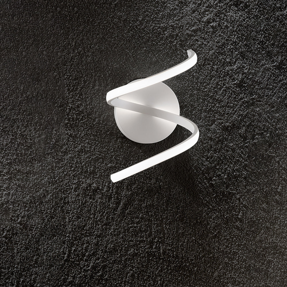 Applique Moderna Nest Metallo Bianco Acrilico Led 18W 3000K