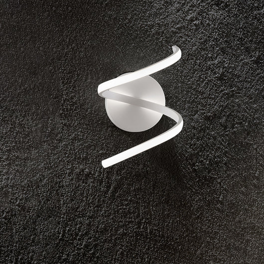 Applique Moderna Nest Metallo Bianco Acrilico Led 18W 3000K