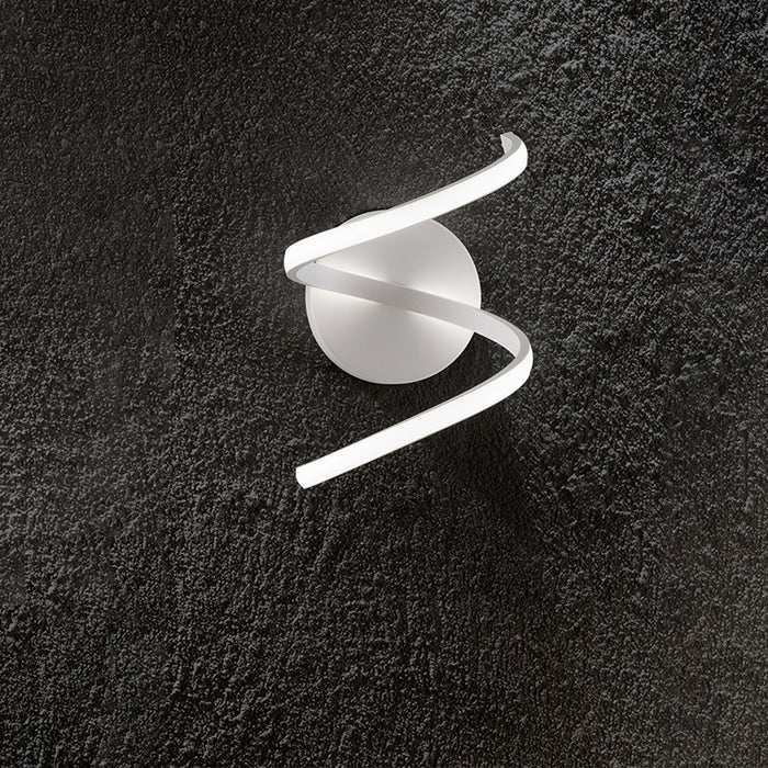 Applique Moderna Nest Metallo Bianco Acrilico Led 18W 3000K