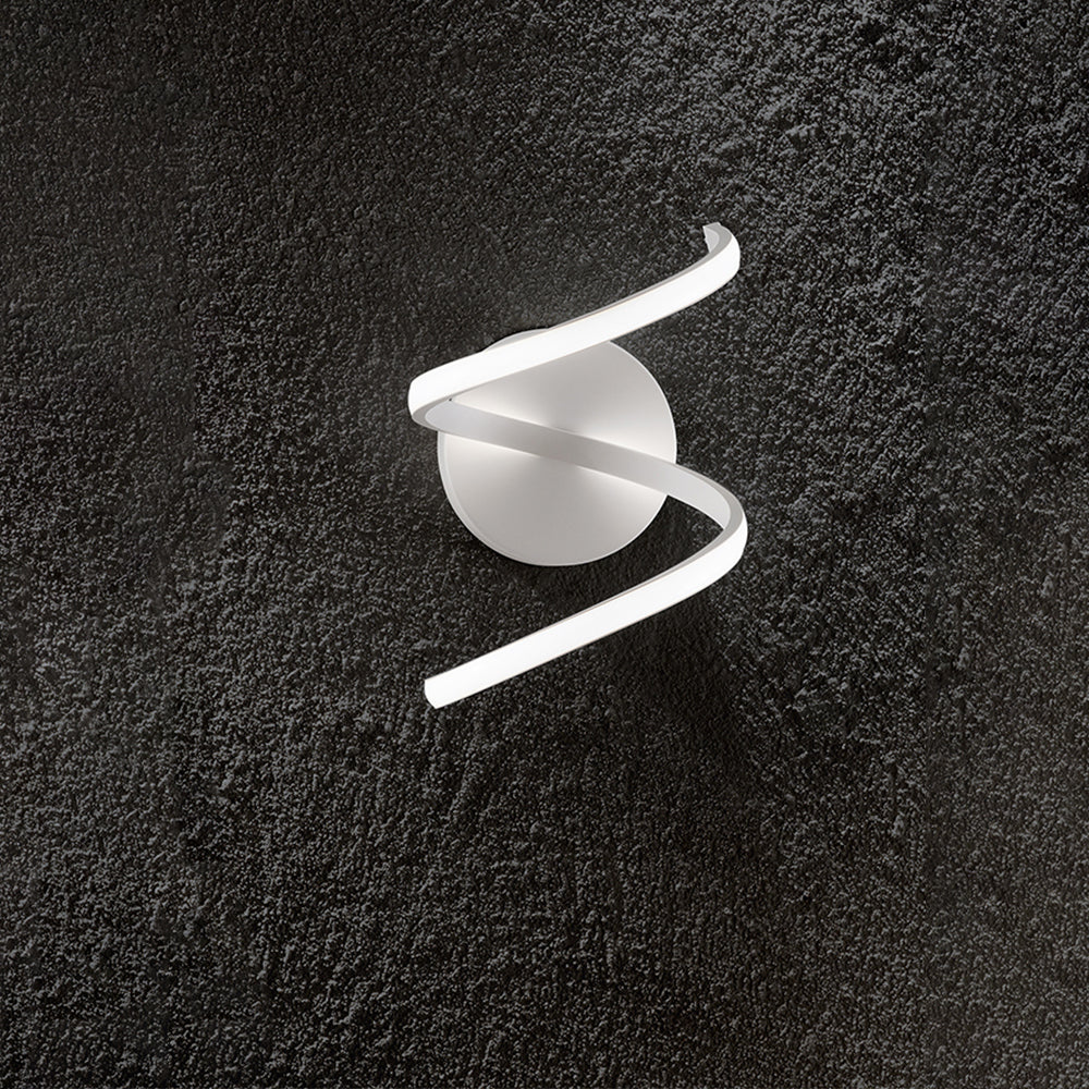 Applique Moderna Nest Metallo Bianco Acrilico Led 18W 4000K