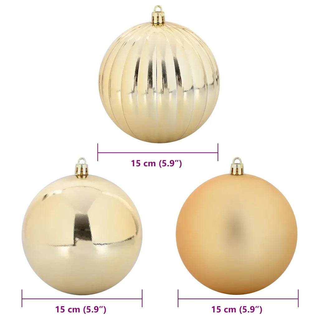 Set di palline di Natale XL 9 pz Oro Plastica CFW3324058