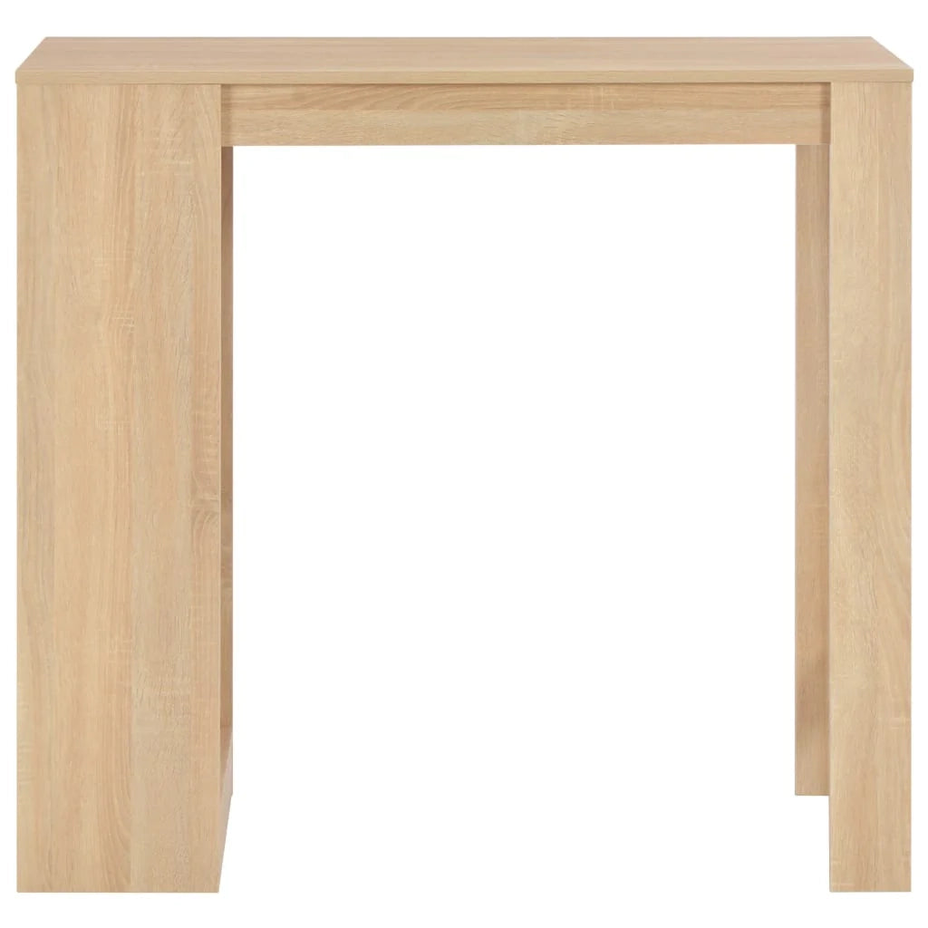 Tavolo alto da bar/bistrot con ripiano rovere 110 cm rettangolare beige 0902054